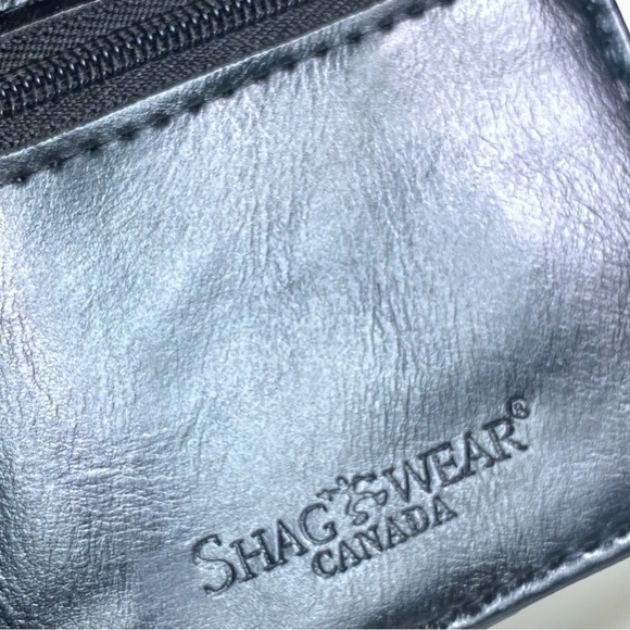 SHAG WEAR Electric Guitars Tri-Fold Wallet Gothic Vegan Leather 4.5 x 3 1/4 - Picture 3 of 8